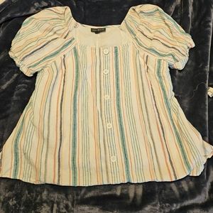 Lane Bryant peasant top